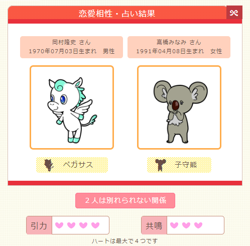 岡村と高橋の相性その１